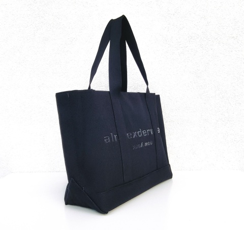 Lekka torba shopper do pracy na zakupy czarna