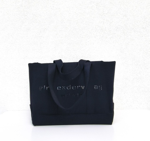 Lekka torba shopper do pracy na zakupy czarna