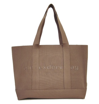 Lekka torba shopper do pracy na zakupy karmelowa