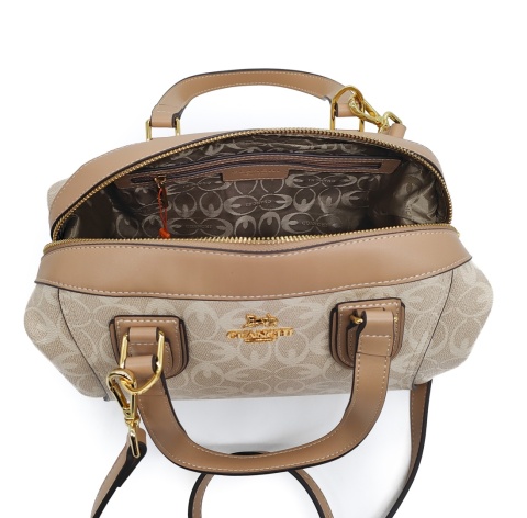 Kuferek crossbody GUANCHI torebka beżowa jasna