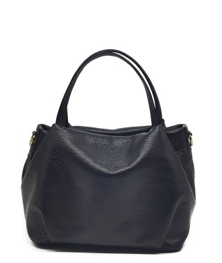 Kuferek crossbody torebka skóra naturalna czarna