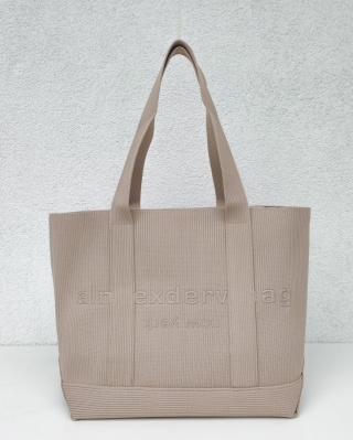 Lekka torba shopper do pracy na zakupy beżowa