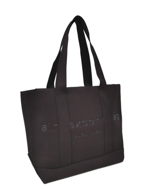 Lekka torba shopper do pracy na zakupy brązowa czekoladowa