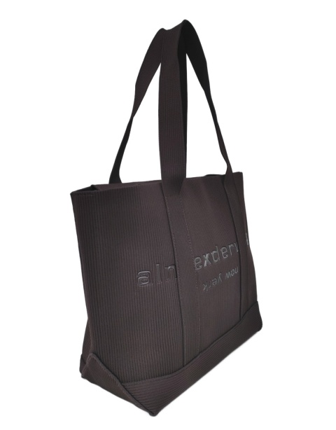 Lekka torba shopper do pracy na zakupy brązowa czekoladowa