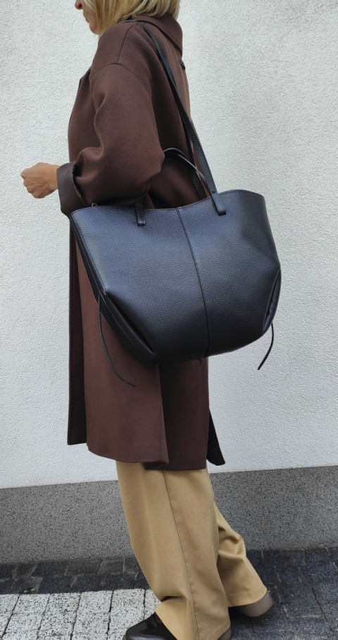 Torebka shopper czarna