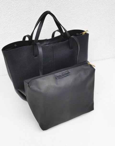 Torebka shopper czarna