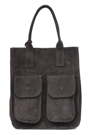 Torba shopper do pracy szkoły brązowa