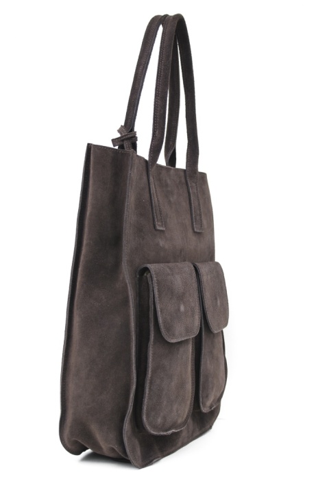Torba shopper do pracy szkoły brązowa