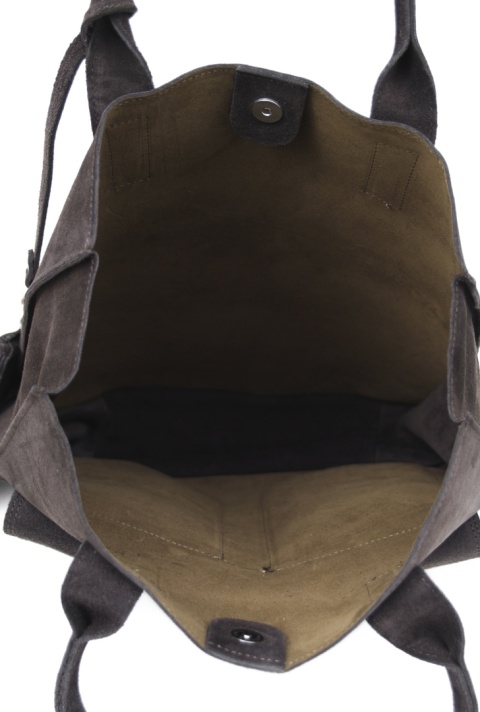 Torba shopper do pracy szkoły brązowa